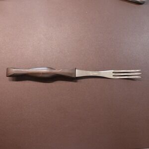 Cutco 1726 Turning Fork Vintage Brown Marbled Handle Made in USA 9.5"